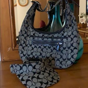 Coach bag and visor